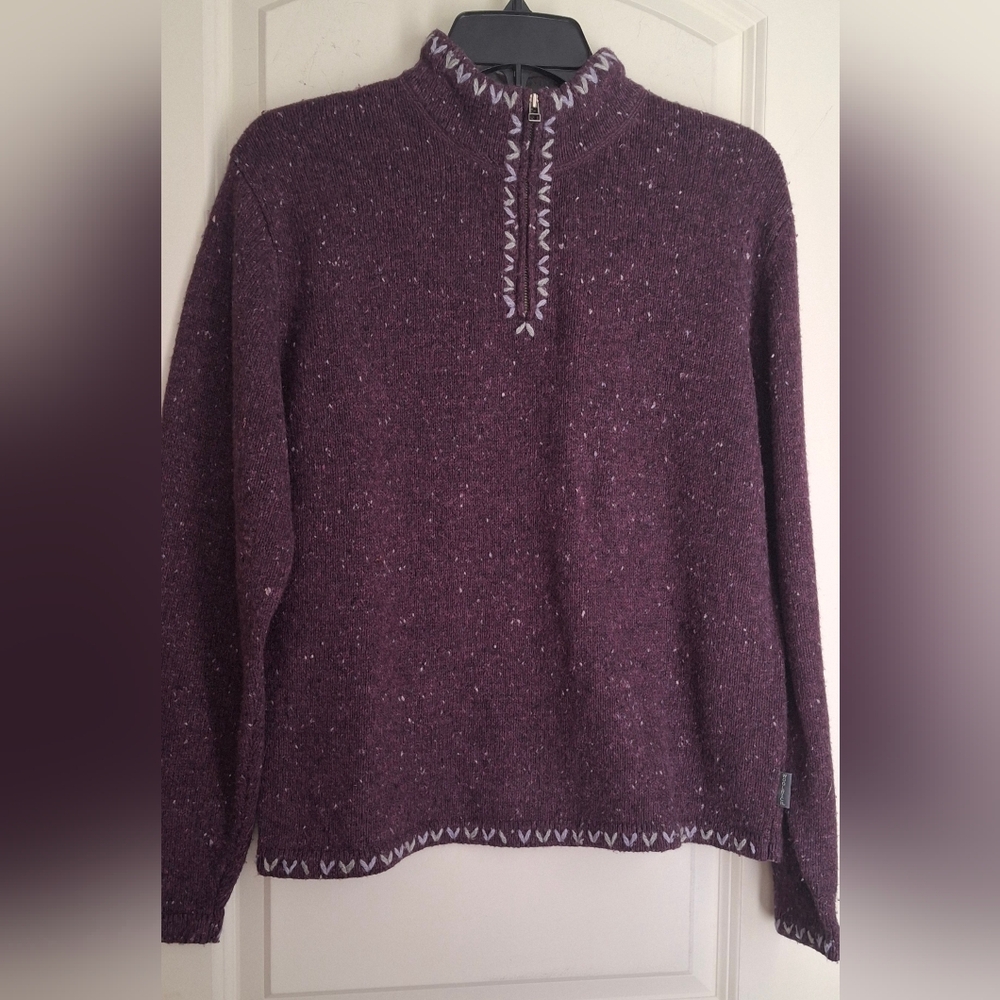 Woolrich Amethyst Heather Sweater Pullon Sz M CASUAL Grunge Fairycore SkuC